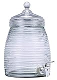 Euro-Home EW65051 5 L Mini Beehive Glass Beverage Dispenser, Multicolor