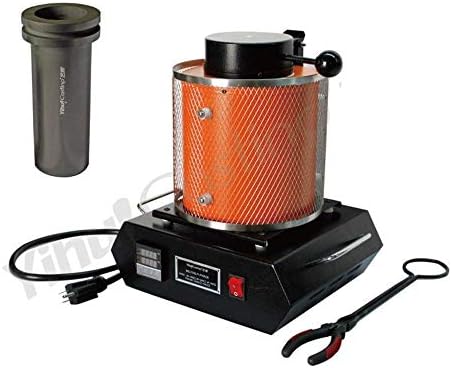 LOSITA Gold Copper Silver 1kg Capacity 110v/220v Portable Melting Furnace, Electric Smelting Equipment