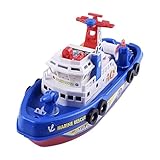 Feuerboot-Badespielzeug - Cartoon Wassersprinkler Spielspiel, Buntes Elektroboot Mit Lichtmusik | Durable Badewanne Pool Bad Schwimmspielzeug Für Jungen Mädchen Ostern Geburtstag Zome