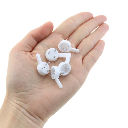 Image of 50PCS White Plastic Non Tracking Wall Hooks Plastic Hard Wall Hanger Picture Frame Hook for Hardware Fasteners