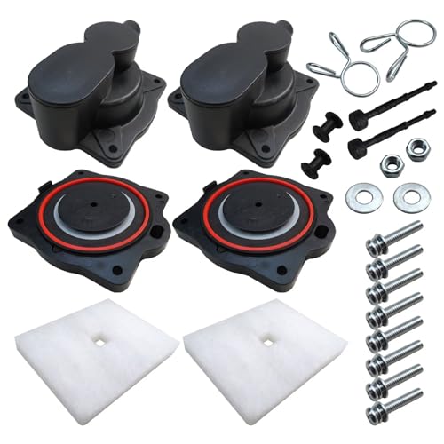 Image of New for HP60 /80 Air Pump Rebuild Complete Kit for Hiblow for HP 80, for HP 60 Aerators, for HP-80-0110, with White Switch