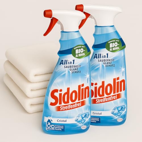 Sidolin Glasreiniger Cristal (2 x 500 ml)
