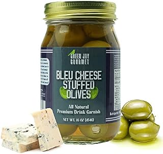 Green Jay Gourmet Blue Cheese Stuffed Olives – Cheese Stuffed Green Olives