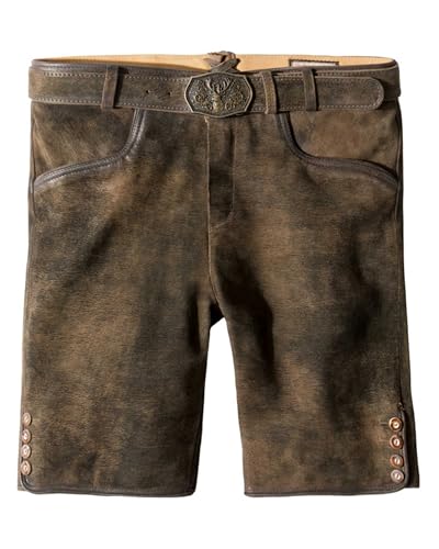 Stockerpoint Herren Fred Trachtenlederhose, bison gespeckt, 48