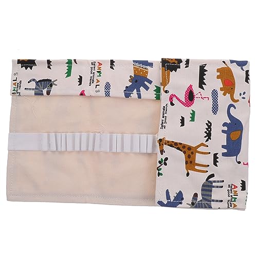 Artibetter Rollo Bolsa de lápiz de Cortina de Pluma Estuche Escolar Bolsas almacenaje Estuche boligrafos Estuche de lapices Maletas plumier Soporte para lápiz Porta lápices de Colores Lienzo