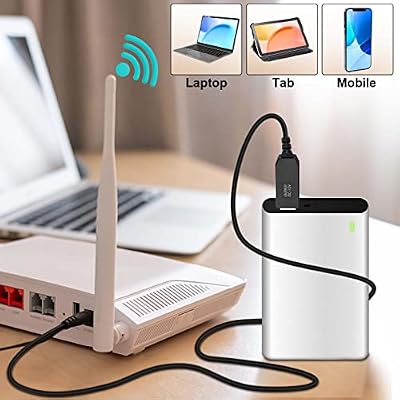 iGreely USB Voltage Step Up Converter - DC 5V to 12V, 3ft Cable with DC Jack 5.5 x 2.5mm or 5.5 x 2.1mm