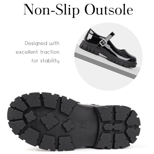 Image of Toddler Girl Dress Shoes Bow Black Dress School Shoes Princess Mary Jane for Toddler /Little Girl