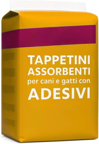 Tappetini Igienici per Cani 60x60 e 60x90 - Traversine Cane Super Assorbenti con Bordi Adesivi - Traverse Antiscivolo per Cani e Gatti (50, 60x90)