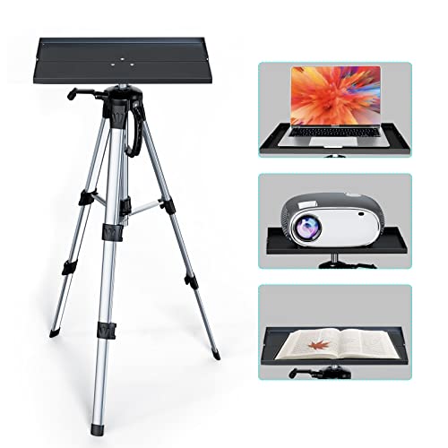 Jasipaa Projector Tripod Stand, Universal Projector Stand & Laptop Stand Adjustable Height 15.7-47.2 in with Adjustable Joystick and Handle for Stage, DJ Equipment, Laptop, Home Theater - Thumbnail 4