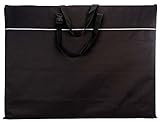 Creative Hobbies® 25 Inch by 33 Inch by 1 Inch Nylon Portfolio Light Weight Art Case, Black