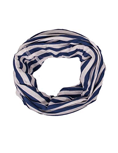 Preisvergleich Produktbild maximo Jungen Tube, Jersey, Geringelt, Reflektlabel Schal, Mehrfarbig (Navy / Wollweiß 4838), (Herstellergröße: one Size)