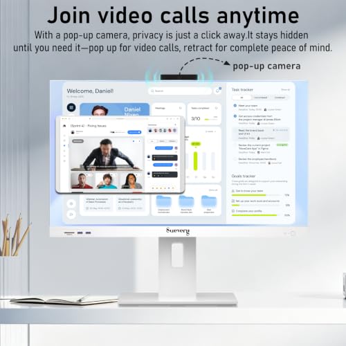 Image of suevery 27 inch Touchscreen All-in-One Desktop Computer Core I7 4K