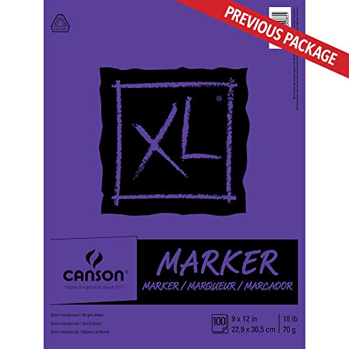 Canson Xl Series Marker Paper, Foldover Pad, 9X12 Inches, 100 Sheets (18Lb/70G) - Artist Paper For Adults And Students #TOP1