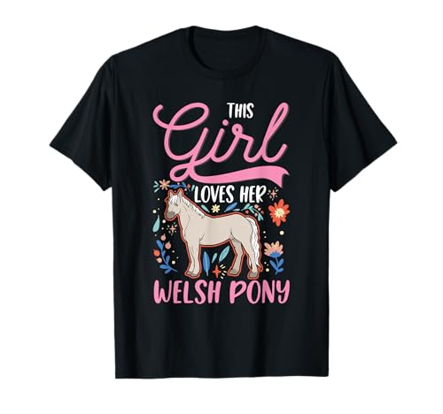 Questo motivo This Girl loves her Welsh Pony è perfetto per chiunque stia cavalcando una pannocchia gallese.