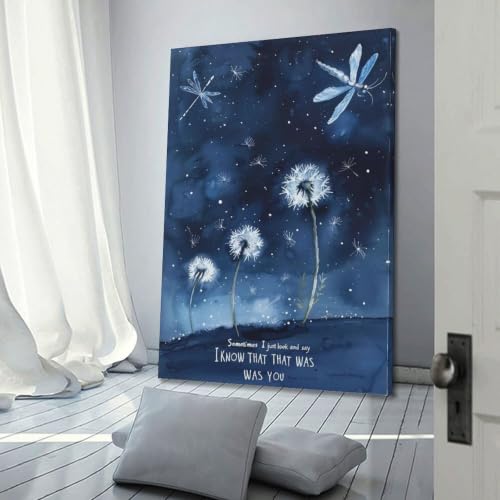Toile Midnight Dragonfly Memory 01 sublimez un mur vide de salon - 3