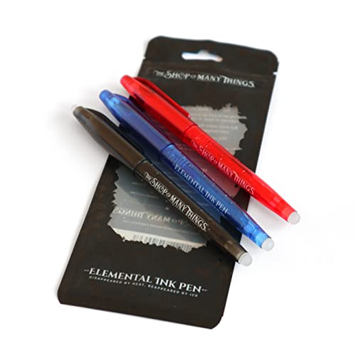 The Shop of Many Things エレメンタルインクペン (3本パック - ブラック、ブルー、レッド)