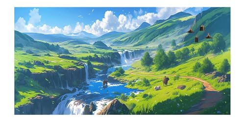 Diamond Painting de Alta Precisión: Cuadro de Mosaicos Valle del Río 2