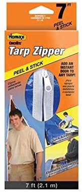Homax 3142 CinchTite Self-Adhesive Tarp Zipper Door image 4