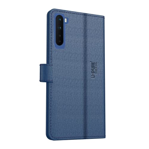 Image of U-Case Compatible with OnePlus Nord Flip Cover | Leather Finish | Inside Pockets & Inbuilt Stand | Shockproof Wallet Style Magnetic Closure Back Cover Case