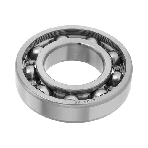 Rodamientos de bolas 6208 de ranura profunda con acabado premium tono plateado 6