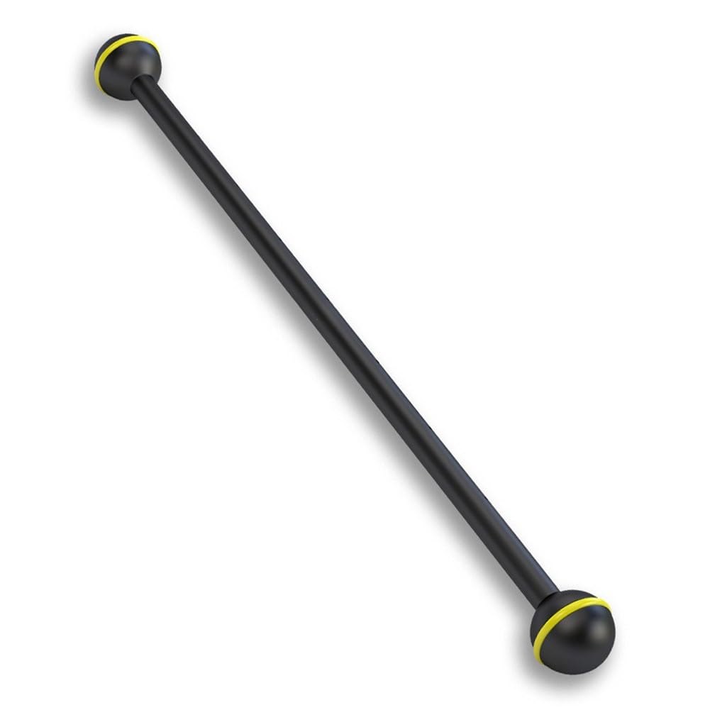 BlissfulAbode Poste de luz para fotografía de buceo con doble cabeza esférica de aleación de aluminio para cámara subacuática y montaje de linterna, 3.5-12 pulgadas