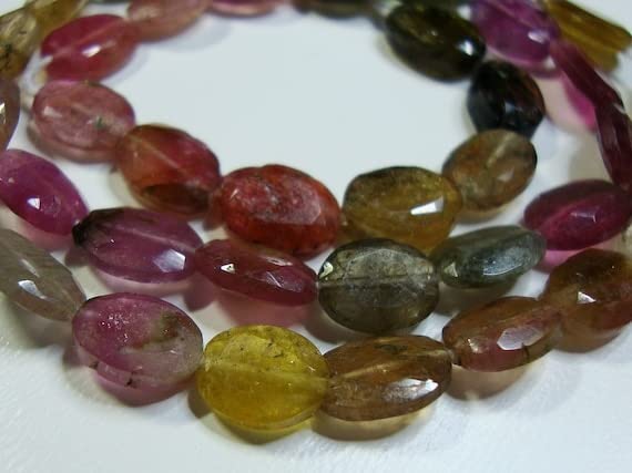 Tourmaline pastèque ovale facettée haut de gamme pour création bijoux de luxe