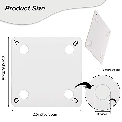 image for Chuangdi 50 Pieces Weaving Cards Tablet Weaving Card Paper Loom Cards 