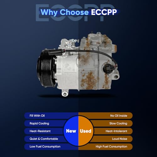 Image of ECCPP AC Compressor Fit for BMW 128i 328i 328xi 3.0L 2007-2013 | Fit for BMW M3 4.0L 2008-2013 Fast Cooling AC Compressor with Clutch