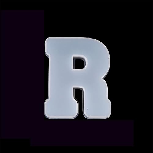 Paquete de 26 moldes de resina epoxi de letras grandes, letras grandes de resina 3D para decoración de fiestas de cumpleaños, manualidades, fiestas,