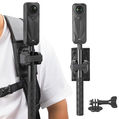 Selfie Stick Holster Backpack Clip Mount for insta360 X5 X4 Air for gopro Hero 13 12 MAX 2 Strap for DJI Osmo 360 Action 6 5 Pocket 3 Accessories