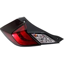 For Honda Civic Tail Light Assembly 2016 2017 2018 2019 2020 Driver Side w/Bulbs DOT Certified Replacement for HO2800191 | 33550-TBG-A01 Vehicle Trim Coupe