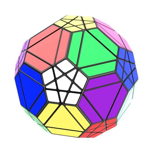 Image of YuXin 20-Axis Soccer Cube Megaminx | Icosidodecahedron Shape Mod | Professional 32-Sided Football Puzzle, Smooth Multi-Layer Turning, 90mm Large Collector's Brain Teaser Puzzle