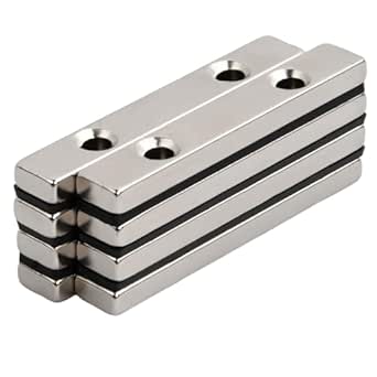 Wzone 40PCS Aimant Neodyme Frigo, 10x3 Mm Bricolage Petit Aimant Mini