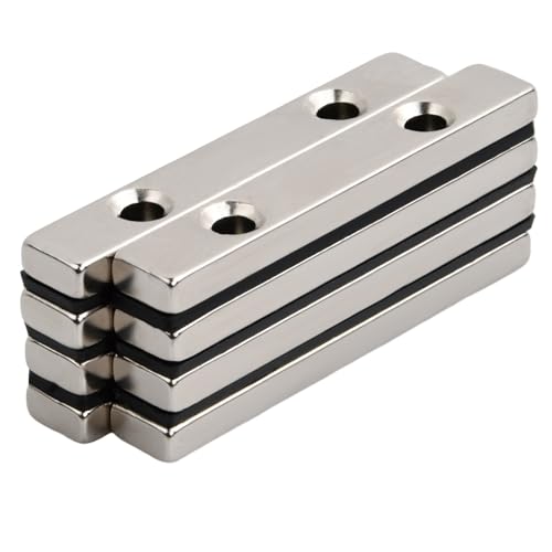 5 Calamite Neodimio Super Potenti – Magneti Rettangolari 10x5x1,5 Mm Per Fissaggi E Progetti Fai-da-Te