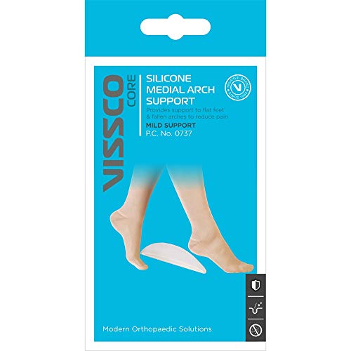 Image of Vissco Silicone Medial Arch Support to Balance & Structual Support to Flat Feet (Grey)