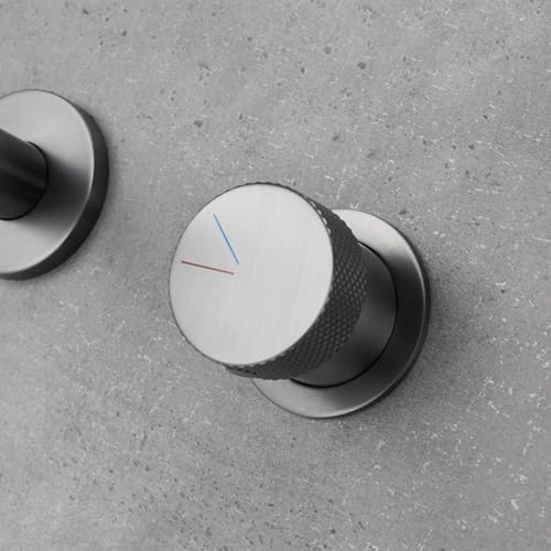 Robinet de lavabo de salle de bain encastrable à commande unique et bec suspendu - 2