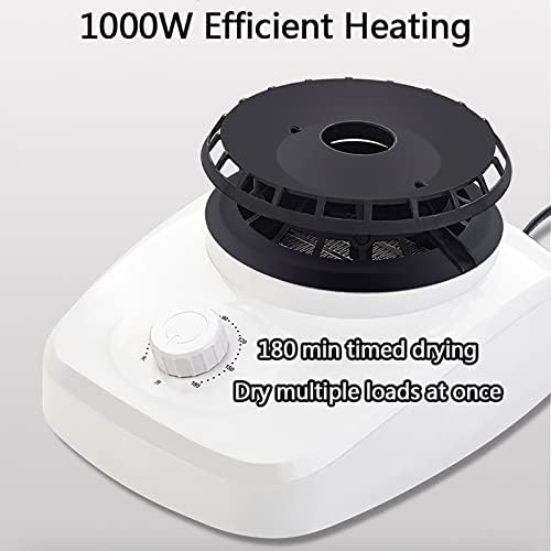1000W Electric Portable Clothes Dryer, Heated Clothes Airer Dryer Large Capacity 15KG, Laundry Clothes Dryer Indoor, Energy Efficient Double Layer Portable Laundry Dryer Machine With Wheels ( Color :