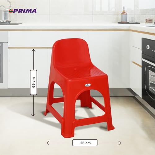 Image of Prima Sahara Multipurpose Plastic Seating Stool | Home, Office, Events, Garden & Commercial Use | Strong & Durable
