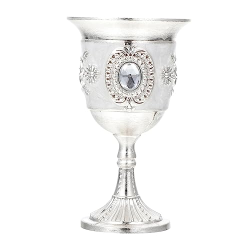 UPKOCH Copa De Vino Exquisita De Metal Copa De Vino Pequeña Diseño De Rosas Para Beber Accesorio Hogar Sala De Estar