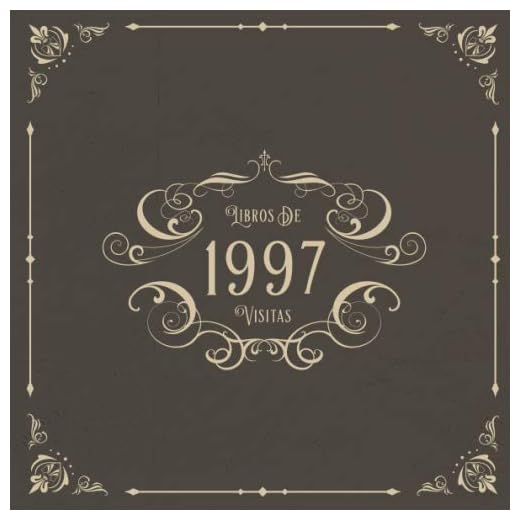 1997 Libros de Visitas: Libros de visitas para fiestas de cumpleaños de estilo vintage para que la familia y los amigos inserten saludos y mensajes | 100 páginas