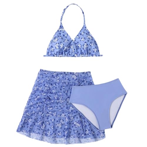 Bikini rashguard swimwear pour fille avec débardeur et short de bain imprimé de 3 à 16 ans