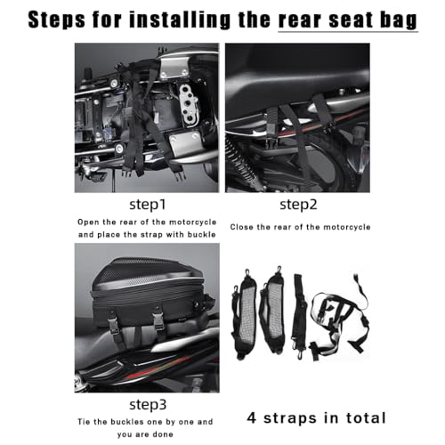 Bolsa trasera moto extensible y rígida para viajes en tu NC750x 8