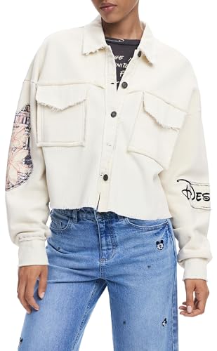 Desigual Women's Woman Knit Sweat Jacket White