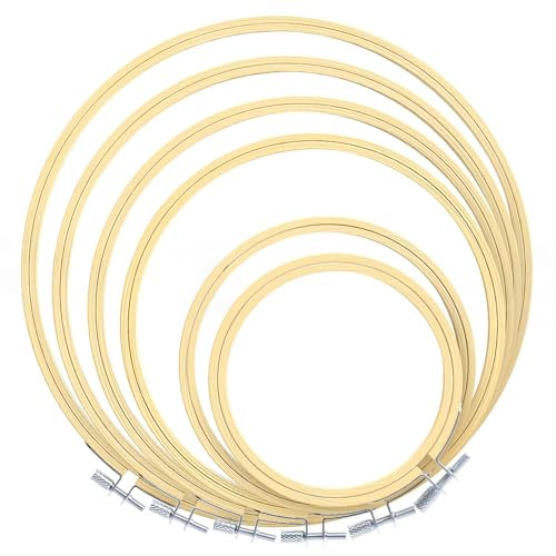 Caydo 6 Pieces Embroidery Hoop Set, 4 inch to...