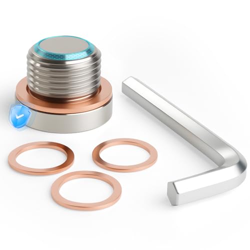 DEEFILL Stainless Steel Magnetic Engine Oil Drain Plug Fit for Porsche 911 986 996 997 Boxster Cayman Replace 90021902030 90021902031