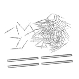 Angoily 200pcs Double Head Skirting Thread Seamless Nail Invisible Screws and 4 Nail Specific Sleeve Tool Seamless Skirting Thread Nails