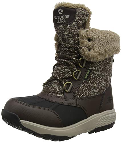 Skechers OUTDOOR ULTRA, Girl's High Boots, Brown (Chocolate Textile Chocolate), 3 UK (36 EU)