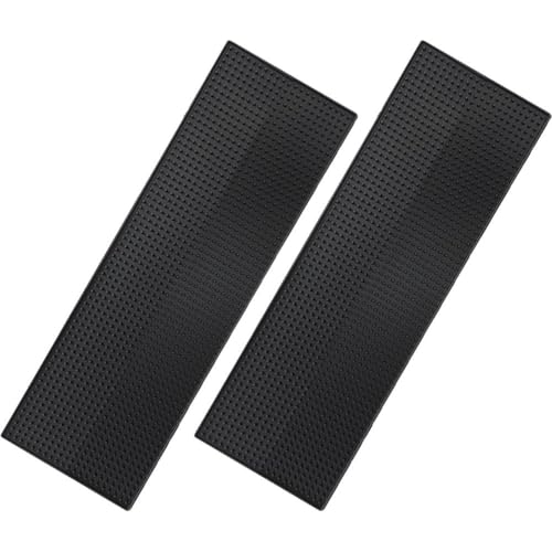 Uzztfa 2 Manteles Individuales para Mostrador, Manteles Individuales Negros para Barman, Manteles Individuales para Servicio De Bar, Manteles Individuales Antideslizantes