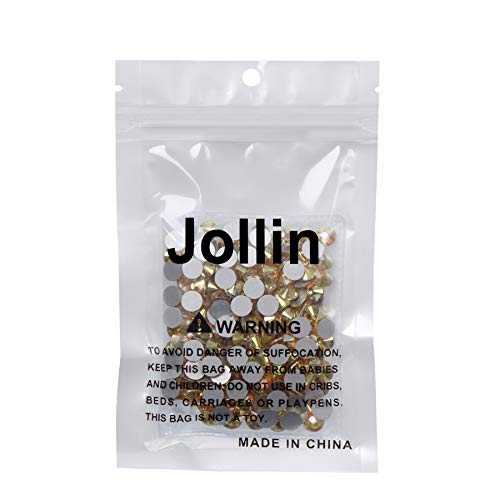 Image of 288 Pieces Flatback Rhinestones Glue Fix Crystal Glass Diamantes Gems for Crafting Nail Art Crafts Decorations Clothes Shoes 7.2 mm (ss34, Metallic Sunshine)