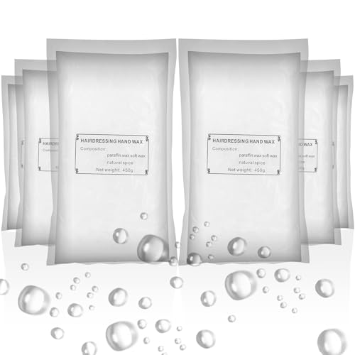 YAOBLUESEA 6 paquetes de cera de parafina, 2700 g neutral, relleno, bloques de cera de parafina para manos y pies, alivia la fatiga muscular, hidrata y nutre sin fragancias